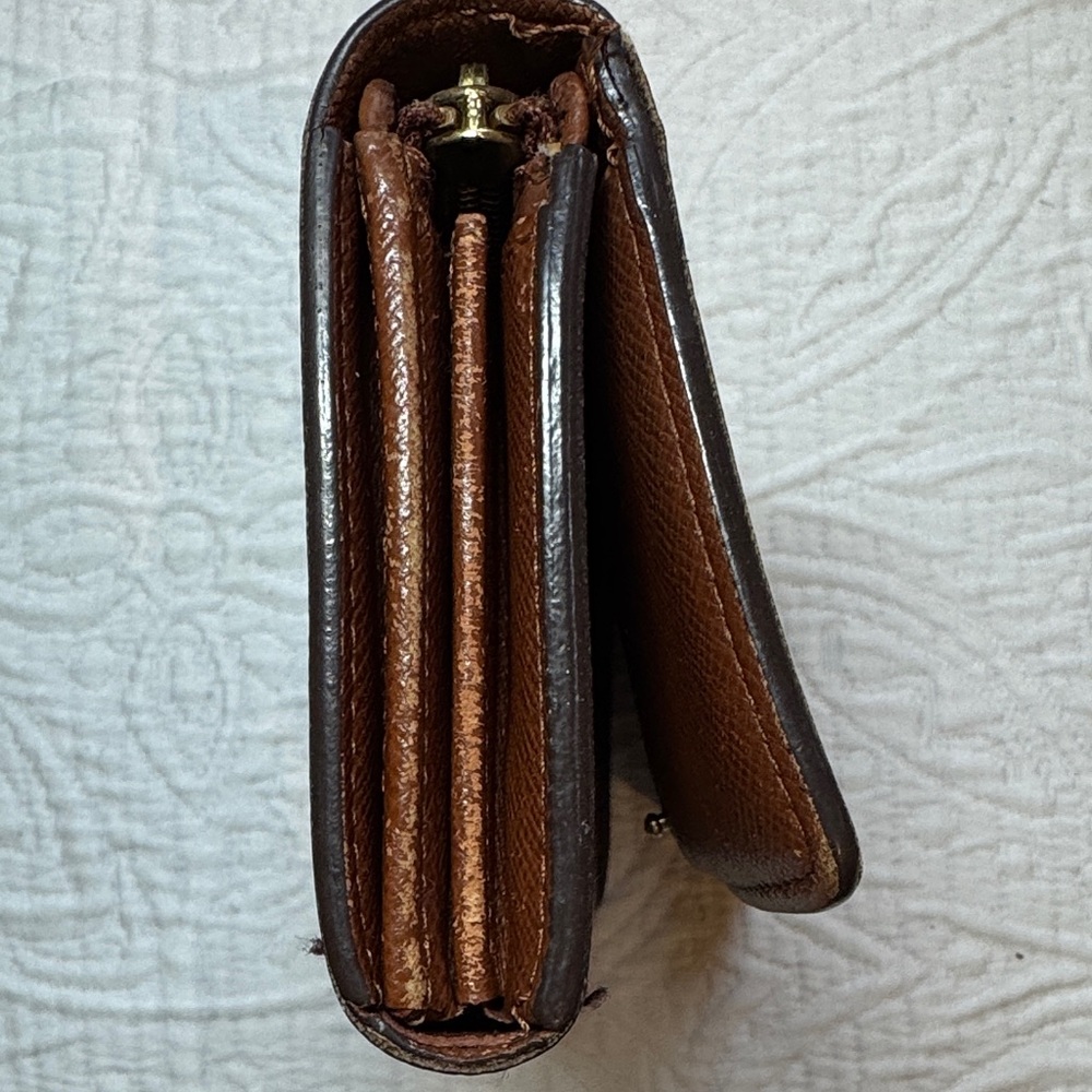 Louis Vuitton Vintage  Brown Monogram Porte-Monnaie Tresor Wallet - Picture 8 of 13